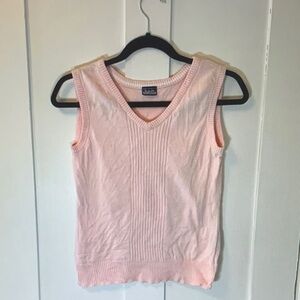 Stylish Pink V-Neck Tank Top